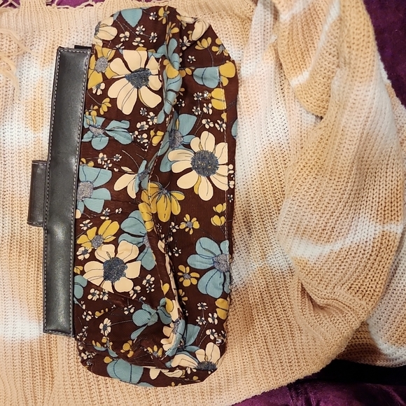 Miche corduroy floral pattern clutch - Picture 3 of 4